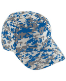 Augusta Sportswear 6208 Digi Camo Cotton Twill Cap Royal Digi