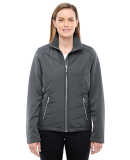 78809 Ash City - North End Sport Red Ladies' Quantum Interactive Hybrid Insulated Jacket CARBON/ CARBON