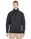 UltraClub 8265 Men's Soft Shell Jacket BLACK