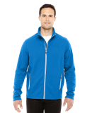 North End 88229 Men's Torrent Interactive Textured Performance Fleece Jacket NAUT BLU/ PLTNM