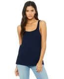 BELLA 6488 Womens Loose Tank Top in Navy