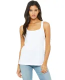 BELLA 6488 Womens Loose Tank Top in White