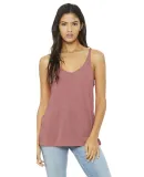 BELLA 8838 Womens Flowy Tank Top in Mauve