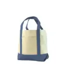 8867 UltraClub Seaside Canvas Boat Tote  NAVY