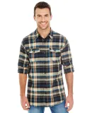 Burnside B8210 Yarn-Dyed Long Sleeve Flannel in Dark khaki