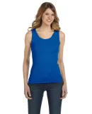 2415 Anvil Ladies Ring Spun 2x1 Rib Tank Top ROYAL BLUE