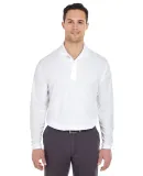 8210LS UltraClub® Adult Cool & Dry Long-Sleeve Me WHITE