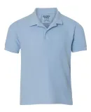 72800B Gildan DryBlend® Youth Double Piqué Polo LIGHT BLUE