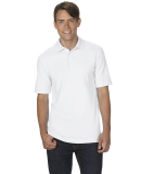 72800 Gildan DryBlend® Adult Double Piqué Polo in White