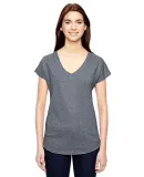 6750VL Anvil - Ladies' Triblend V-Neck T-Shirt  HEATHER GRAPHITE