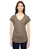 6750VL Anvil - Ladies' Triblend V-Neck T-Shirt  HEATHER SLATE