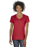 5V00L Gildan Heavy Cotton™ Ladies' V-Neck T-Shir in Red