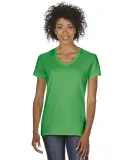 5V00L Gildan Heavy Cotton™ Ladies' V-Neck T-Shir in Irish green