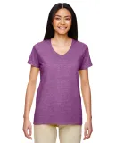 5V00L Gildan Heavy Cotton™ Ladies' V-Neck T-Shir in Hthr rdnt orchid