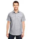 B9247 Burnside - Textured Solid Short Sleeve Shirt in Black