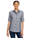 B5255 Burnside - Ladies' Long Sleeve Chambray in Dark denim