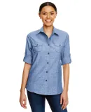 B5255 Burnside - Ladies' Long Sleeve Chambray in Light denim