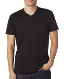 Next Level 6440 Premium Sueded V-Neck T-shirt in Black