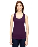 6751L Anvil Ladies' Triblend Racerback Tank HTH AUBERGINE