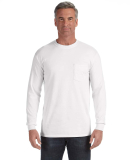 4410 Comfort Colors - Long Sleeve Pocket T-Shirt in White