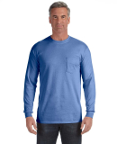 4410 Comfort Colors - Long Sleeve Pocket T-Shirt in Flo blue