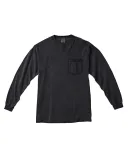 4410 Comfort Colors - Long Sleeve Pocket T-Shirt in Black