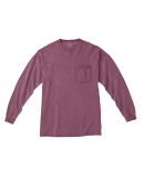 4410 Comfort Colors - Long Sleeve Pocket T-Shirt in Berry