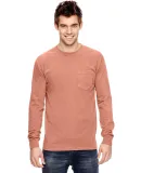 4410 Comfort Colors - Long Sleeve Pocket T-Shirt in Terracota