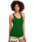 Next Level 1533 The Ideal Racerback Tank in Kelly green