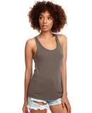 Next Level 1533 The Ideal Racerback Tank in Warm gray