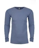  Next Level 8201 Unisex Long Sleeve Thermal in Heather blue