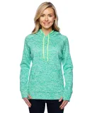 8616 J. America - Women's Cosmic Poly Contrast Hoo EMER FLK/ NEO YL