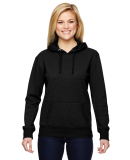  8860 J. America Women's Glitter French Terry Hood in Black