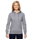  8860 J. America Women's Glitter French Terry Hood in Oxford