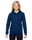  8860 J. America Women's Glitter French Terry Hood in Navy