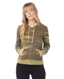 Alternative Apparel 9596 Womens Eco-Fleece Pullove in Camo