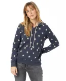 Alternative Apparel 9596 Womens Eco-Fleece Pullove in Stars