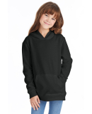 P470 Hanes Youth EcoSmart Pullover Hooded Sweatshi in Black