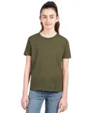 Next Level 3312 Boys CVC Crew Tee in Military green