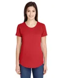 6750L Anvil Ladies' Triblend Scoop Neck T-Shirt HEATHER RED