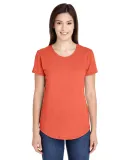 6750L Anvil Ladies' Triblend Scoop Neck T-Shirt HEATHER ORANGE