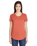 6750L Anvil Ladies' Triblend Scoop Neck T-Shirt HEATHER BRONZE