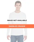 Gildan G474 Adult Tech Long Sleeve T-Shirt MARBLED ORANGE