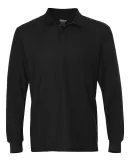 Gildan G729 DryBlend Double Pique Long-Sleeve Polo BLACK