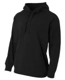 N4237 A4 Drop Ship Men's Solid Tech Fleece Hoodie in Black