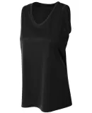 NW2360 A4 Drop Ship Ladies' Athletic Tank Top BLACK