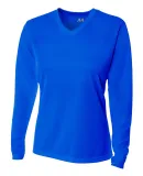 NW3255 A4 Drop Ship Ladies' Long Sleeve V-Neck Bir ROYAL