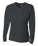 NW3255 A4 Drop Ship Ladies' Long Sleeve V-Neck Bir GRAPHITE