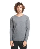 6071 Next Level Men's Triblend Long-Sleeve Crew Te in Premium heather