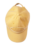 Authentic Pigment 1917 Raw-Edge Dad Hat in Mustard